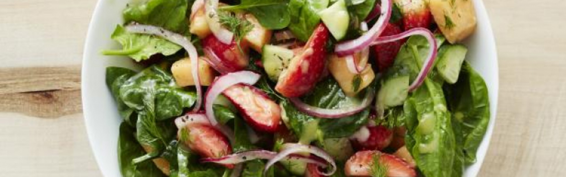 Strawberry, Cucumber and Melon Salad